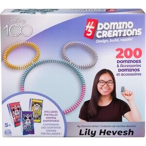 Spin Master Disney 100th Anniversary H5 Domino Creations 200pc Set - Lily Hevesh